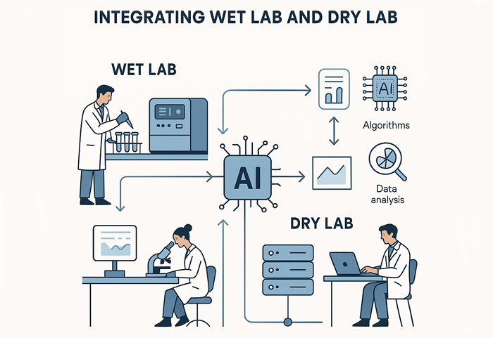 Wet lab and dry lab integration
