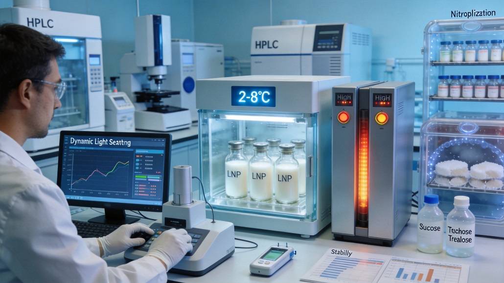 LNP stability studies for RNA therapeutics