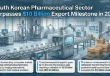 South Korean Drug Exports Top $10 Billion for First Time South Korean Pharmaceutical Sector Surpasses $10 Billion Export Milestone in 2025