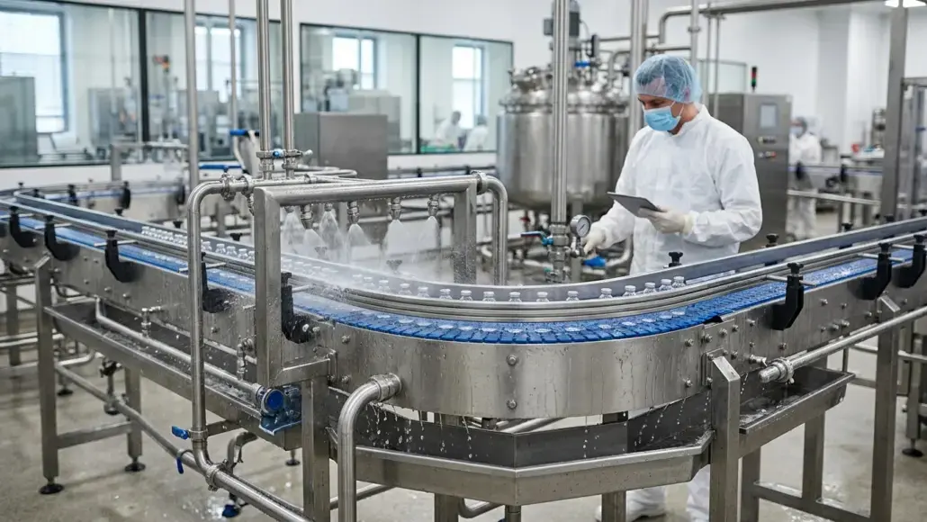 Wash-in-Place (WIP) Systems for Conveyors