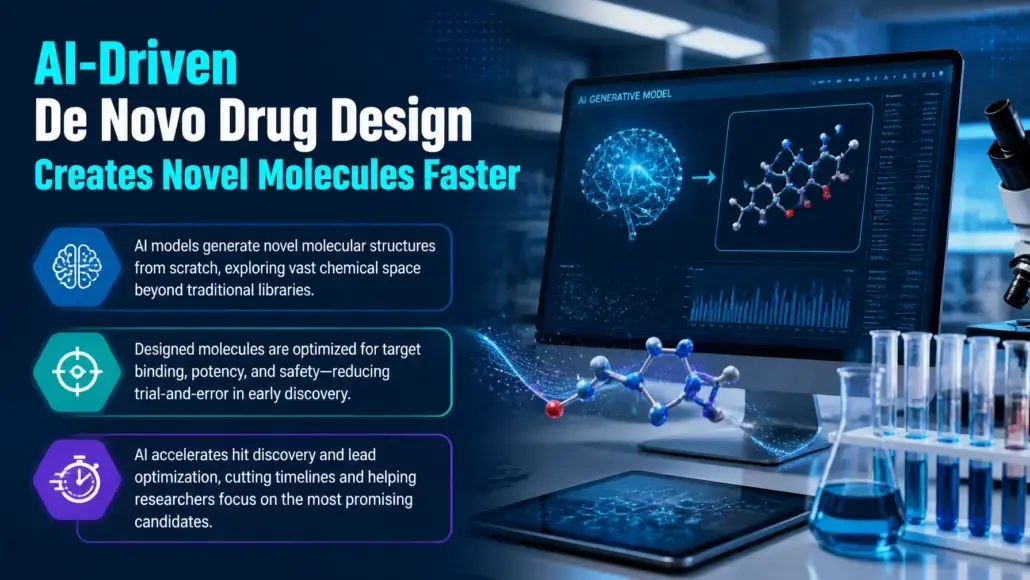 AI-Driven De Novo Drug Design Creates Novel Molecules Faster
