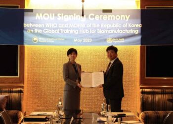 WHO And Korea Sign MoU For Biomanufacturing Training Hub