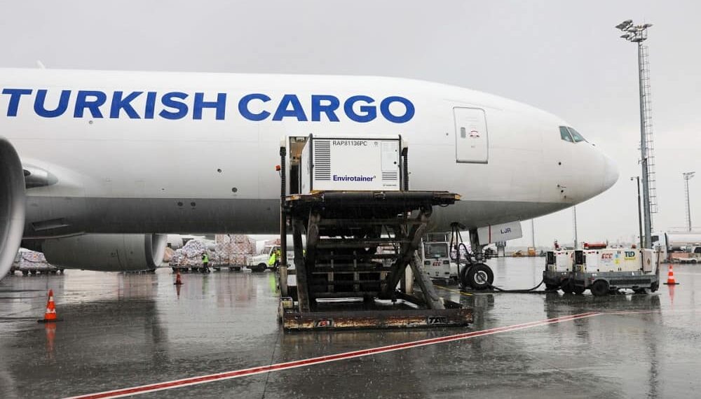 Turkish Cargo carried 335 Million Doses of Covid-19 Vaccine to 61 Countries During 2021